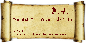 Menyhárt Anasztázia névjegykártya